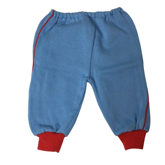 VTG BABYFAIR Bike Race Baby Soft Sweatshirt Pants Set 12M Hong Kong Retro VBC - Picture 5 of 6